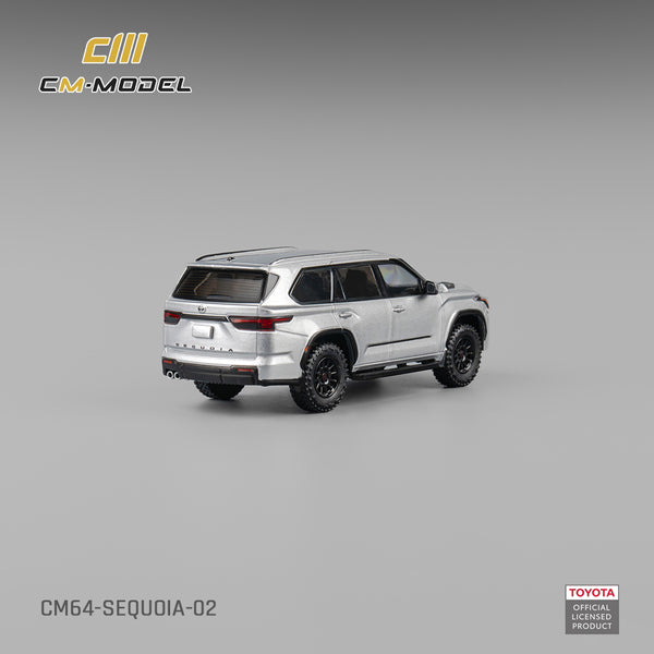 [CM MODEL] 1:64 Toyota Sequoia Silver