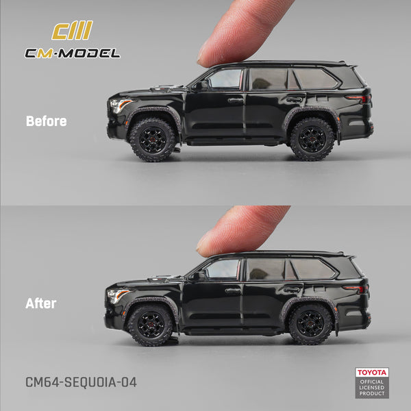 [CM MODEL] 1:64 Toyota Sequoia Midnight Black