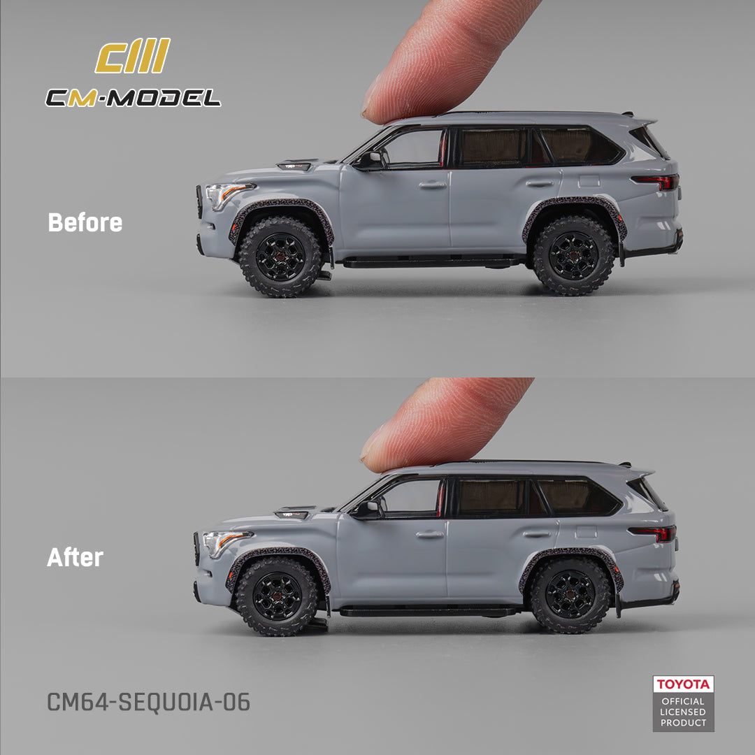 [CM MODEL] 1:64 Toyota Sequoia Gray