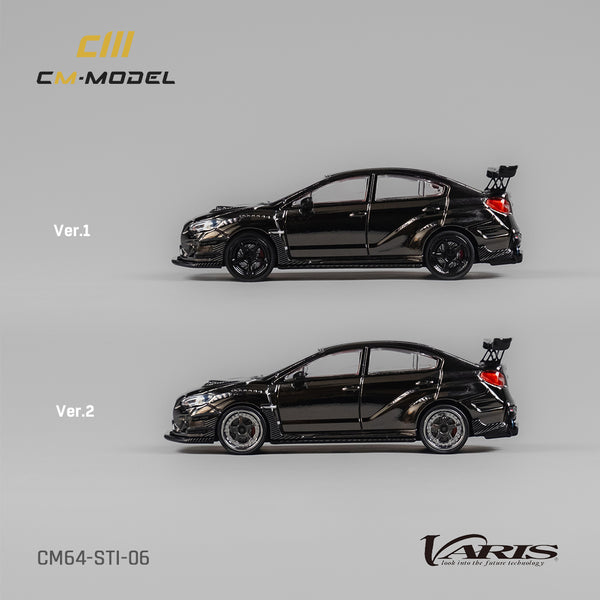 [CM MODEL] 1:64 Subaru Varis WideBody 1.0 Chome Black