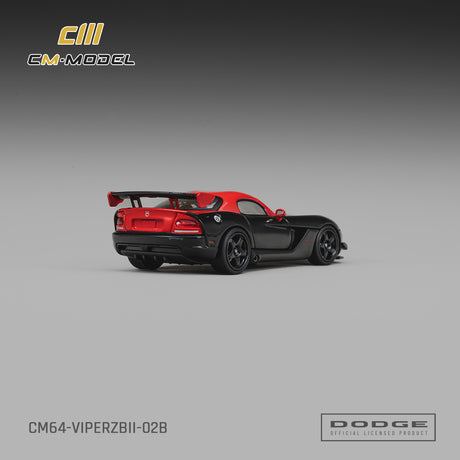 [CM MODEL] 1:64 Dodge Viper ACR (ZBII) Viper Black With Red - Toy Space Diecast Online Store Singapore