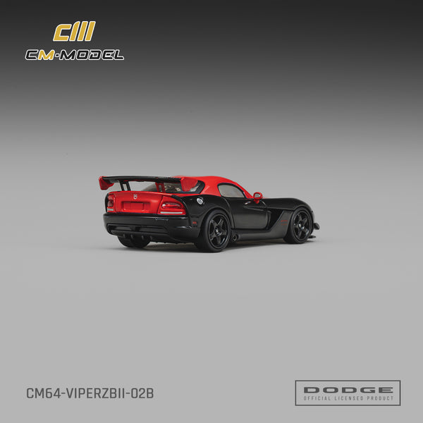 [CM MODEL] 1:64 Dodge Viper ACR (ZBII) Viper Black With Red
