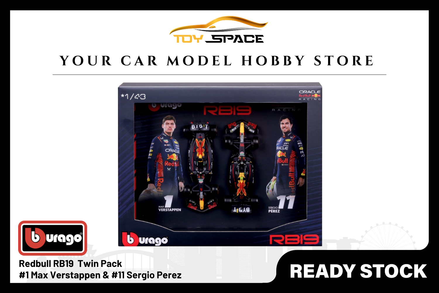 [BBURAGO] 1:43 Red Bull F1 Twin Pack