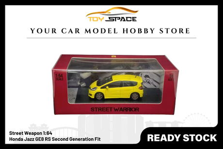 [STREET WEAPON] 1/64 Honda Jazz GE8 RS Second Generation Fit - Toy Space Diecast Online Store Singapore