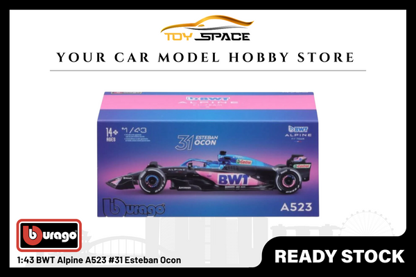 [BBURAGO] 1:43 BWT Alpine A523 #31 Esteban Ocon