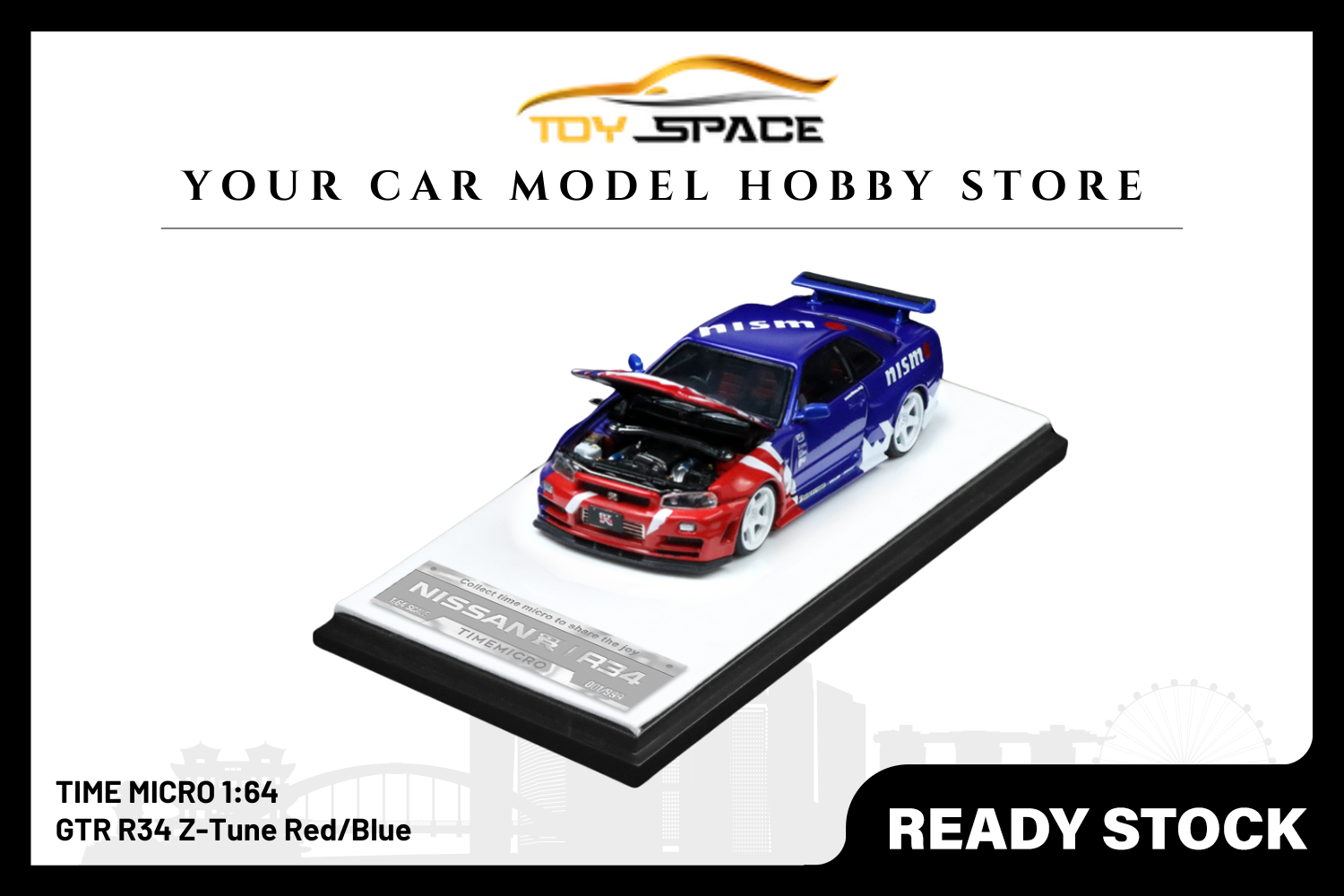 [TIME MICRO] 1:64 GTR R34 Z-Tune Red/Blue