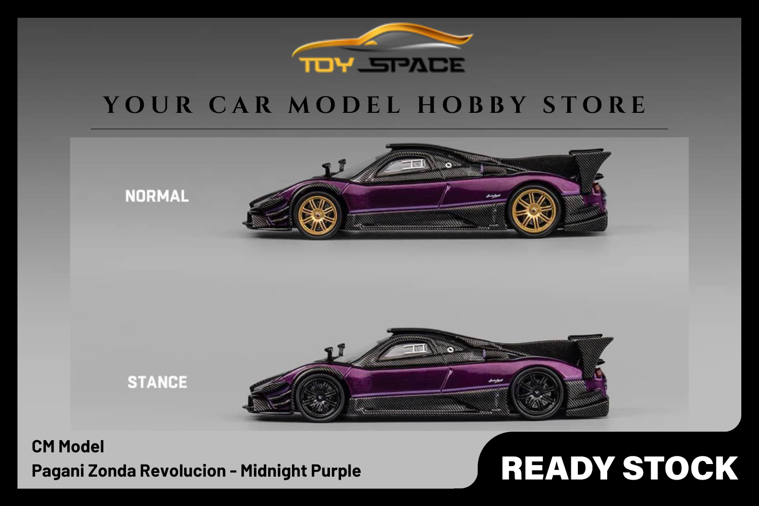 [CM MODEL] 1/64 Pagani Zonda Revolucion - Midnight Purple