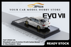 [FAST SPEED] 1/64 Mitsubishi Lancer Evolution VII with Carbon Bonnet (C-West Bodykit) - Silver - Toy Space Diecast Online Store Singapore