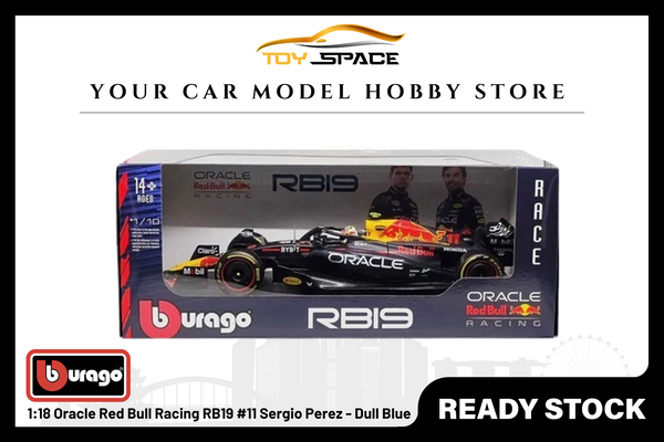 [BBURAGO] 1:18 Oracle Red Bull Racing RB19 #11 Sergio Perez - Dull Blue