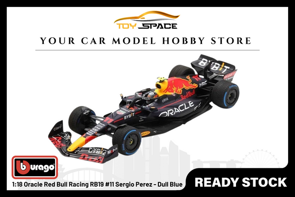 [BBURAGO] 1:18 Oracle Red Bull Racing RB19 #11 Sergio Perez - Dull Blue
