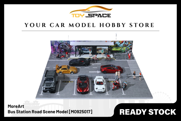 [MOREART] 1:64 Bus Station Road Scene Model