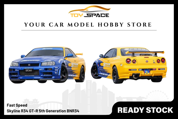 [FAST SPEED] 1:64 Skyline R34 GT-R 5th Generation BNR34 Spoon Livery