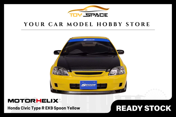 [MOTORHELIX] 1:18 Honda Civic Type R EK9 Spoon Yellow