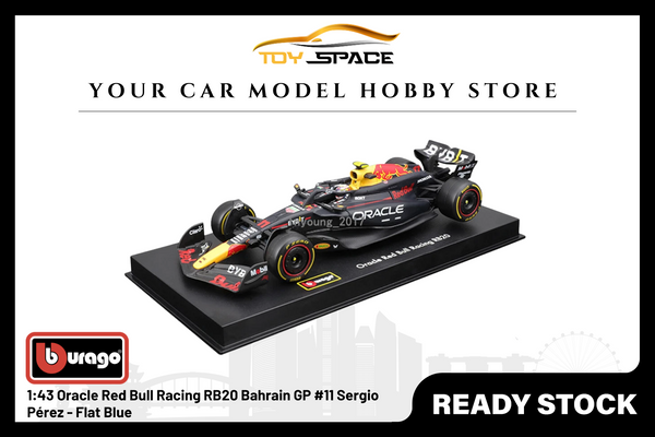[BBURAGO] 1:43 Oracle Red Bull Racing RB20 Bahrain GP #11 Sergio Pérez - Flat Blue