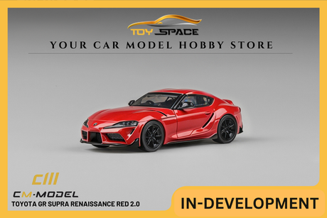[CM MODEL] 1:64 Toyota GR Supra Renaissance Red 2.0 - Toy Space Diecast Online Store Singapore