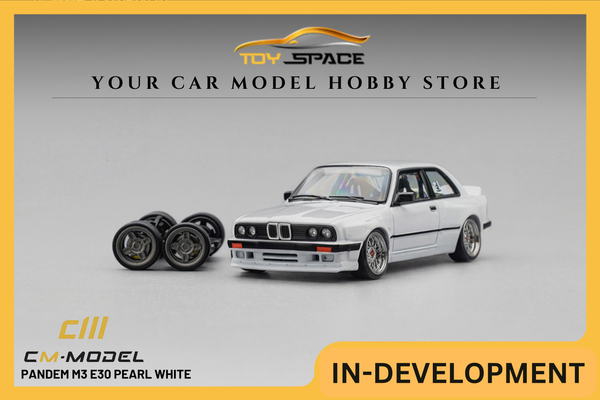 [CM MODEL] 1:64 Pandem M3 E30 Pearl White