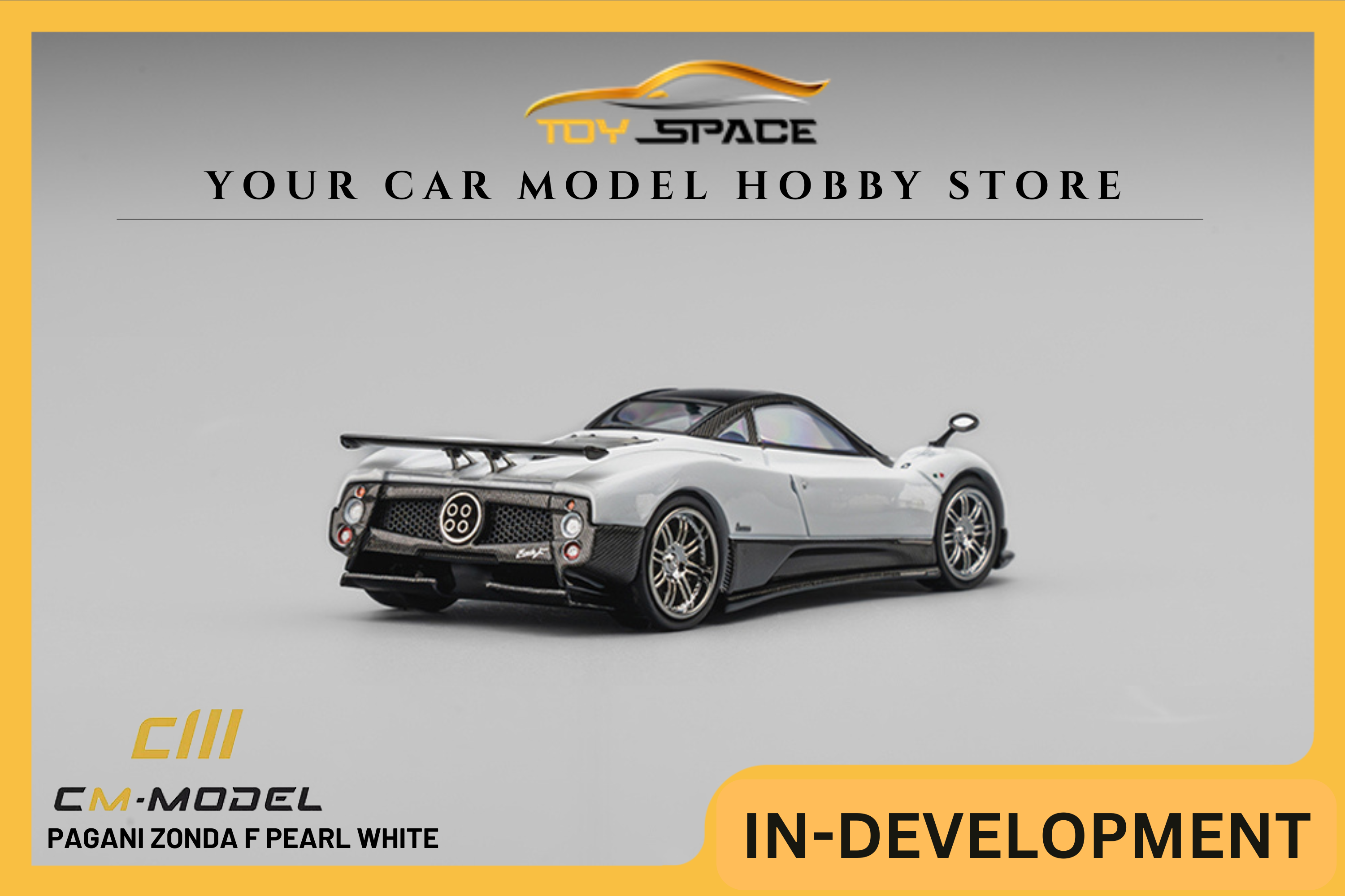 [CM MODEL] 1:64 Pagani Zonda F Pearl White