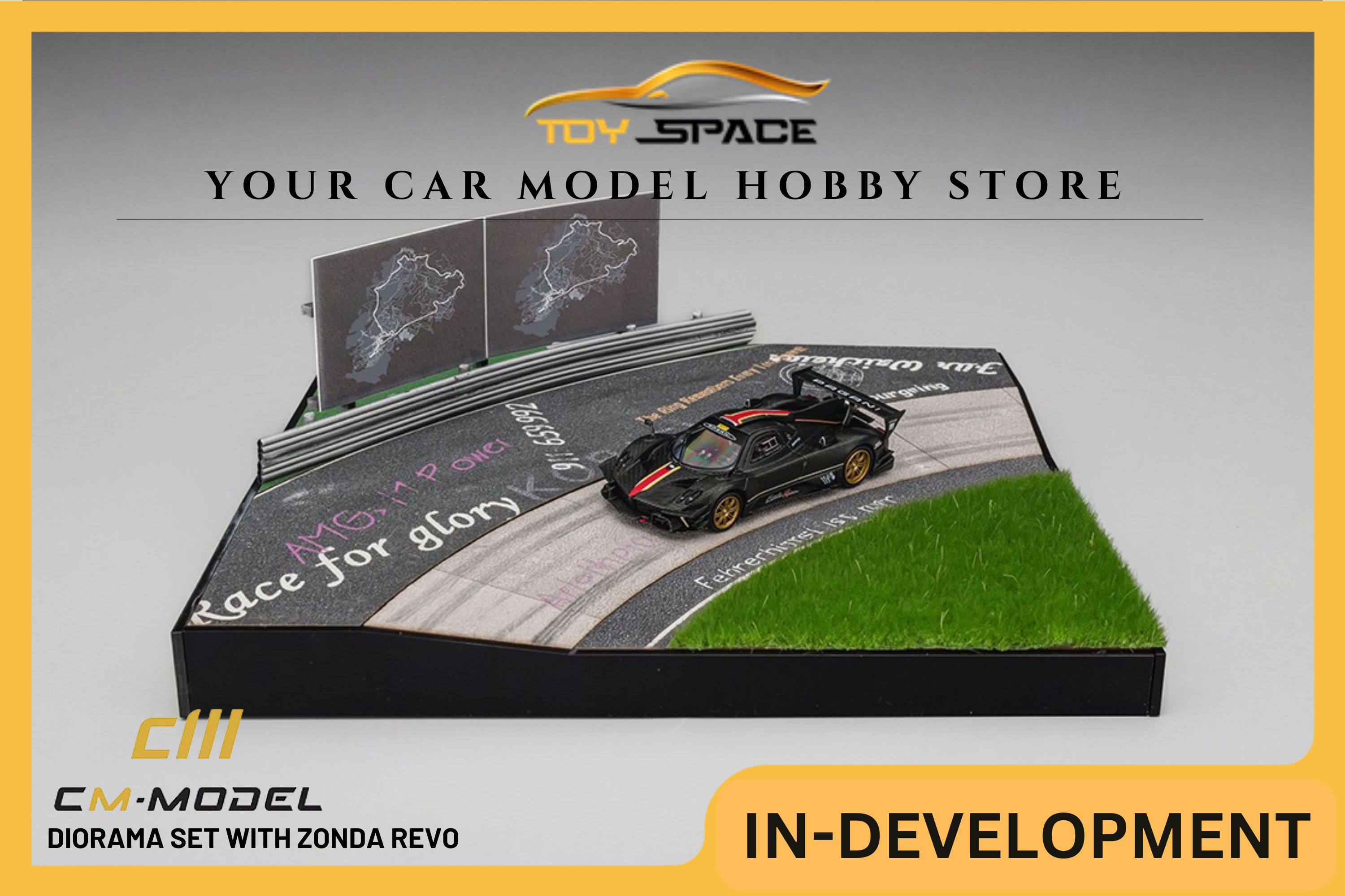 [CM MODEL] 1:64 Diorama Set With Zonda Revo