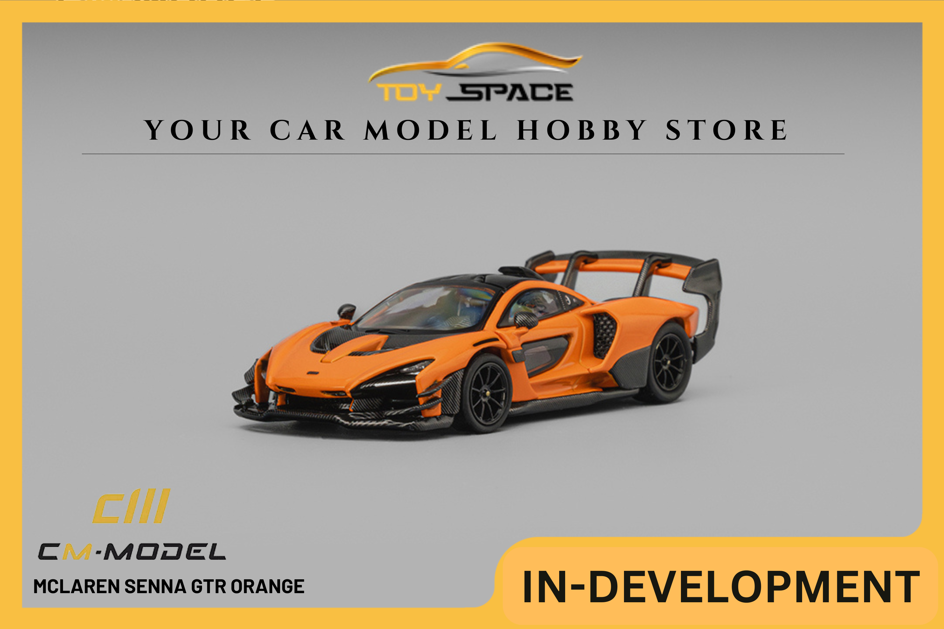 [CM MODEL] 1:64 Mclaren Senna GTR Orange