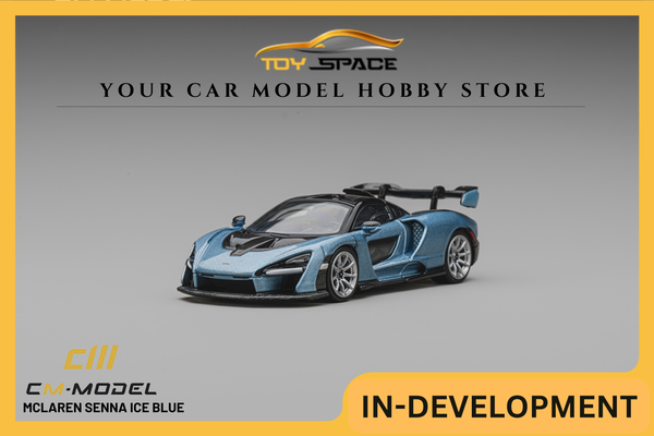 [CM MODEL] 1:64 Mclaren Senna Ice Blue
