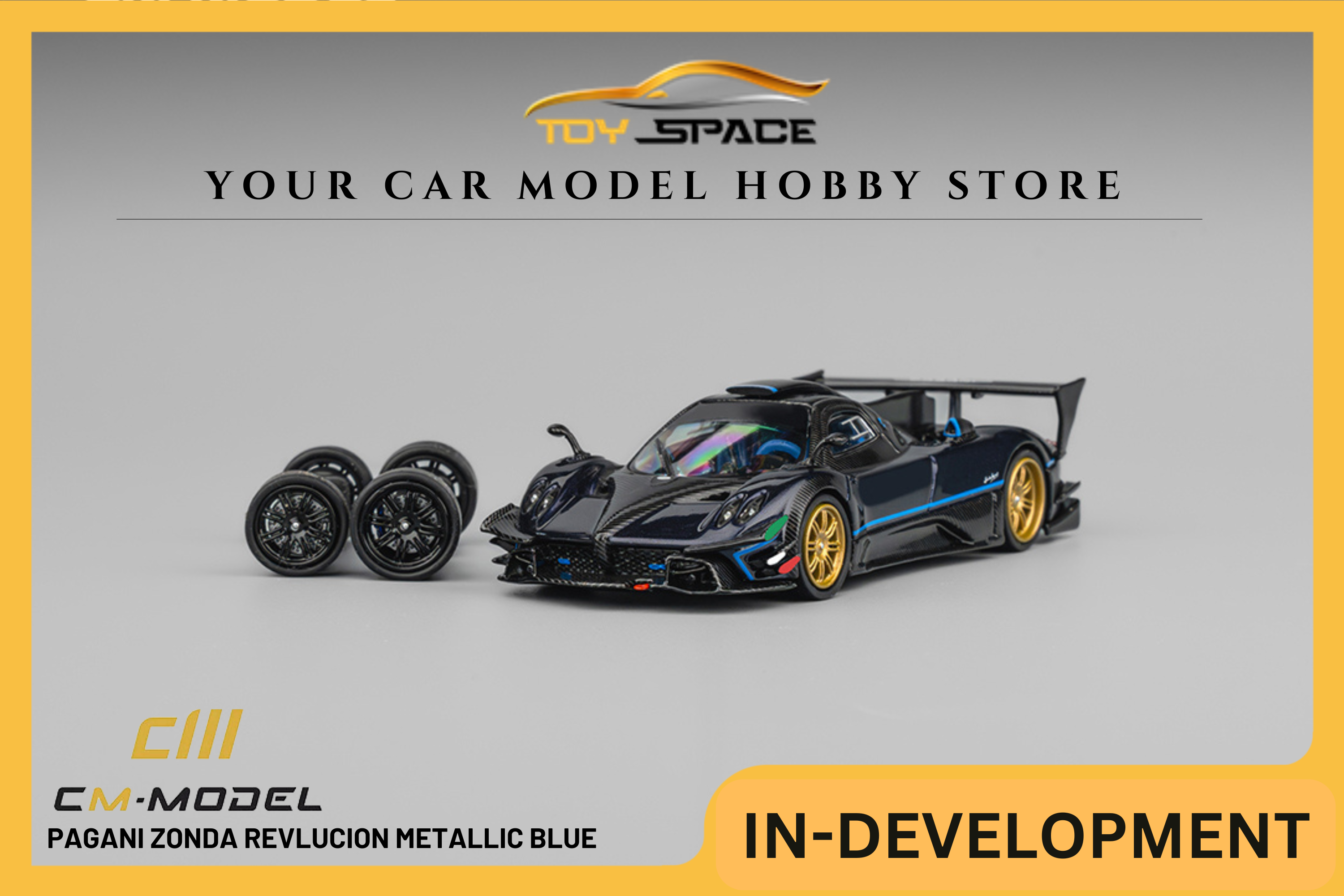 [CM MODEL] 1:64 Pagani Zonda Revlucion Metallic Blue