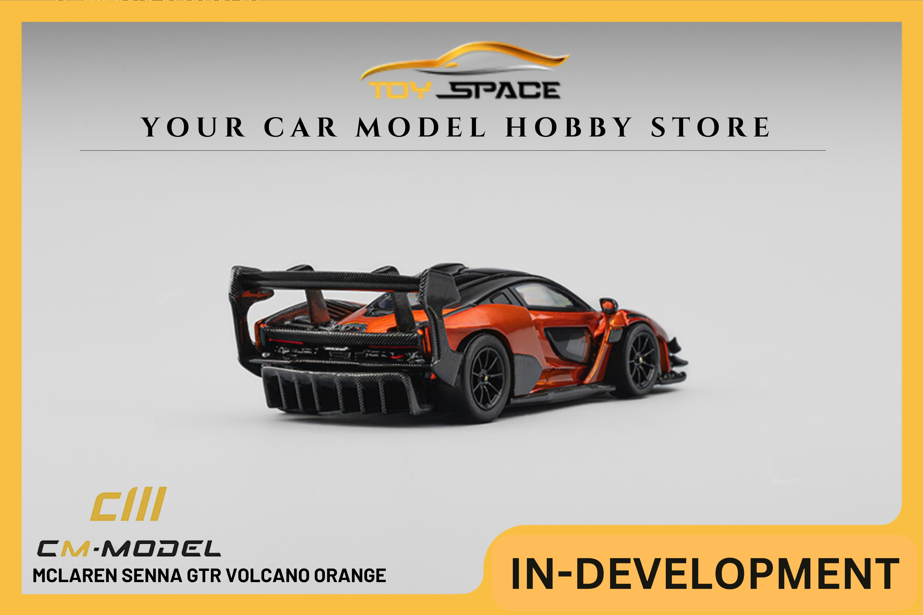 [CM MODEL] 1:64 Mclaren Senna GTR Volcano Orange