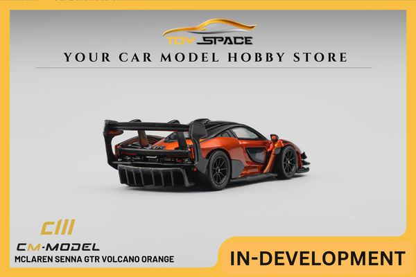 [CM MODEL] 1:64 Mclaren Senna GTR Volcano Orange