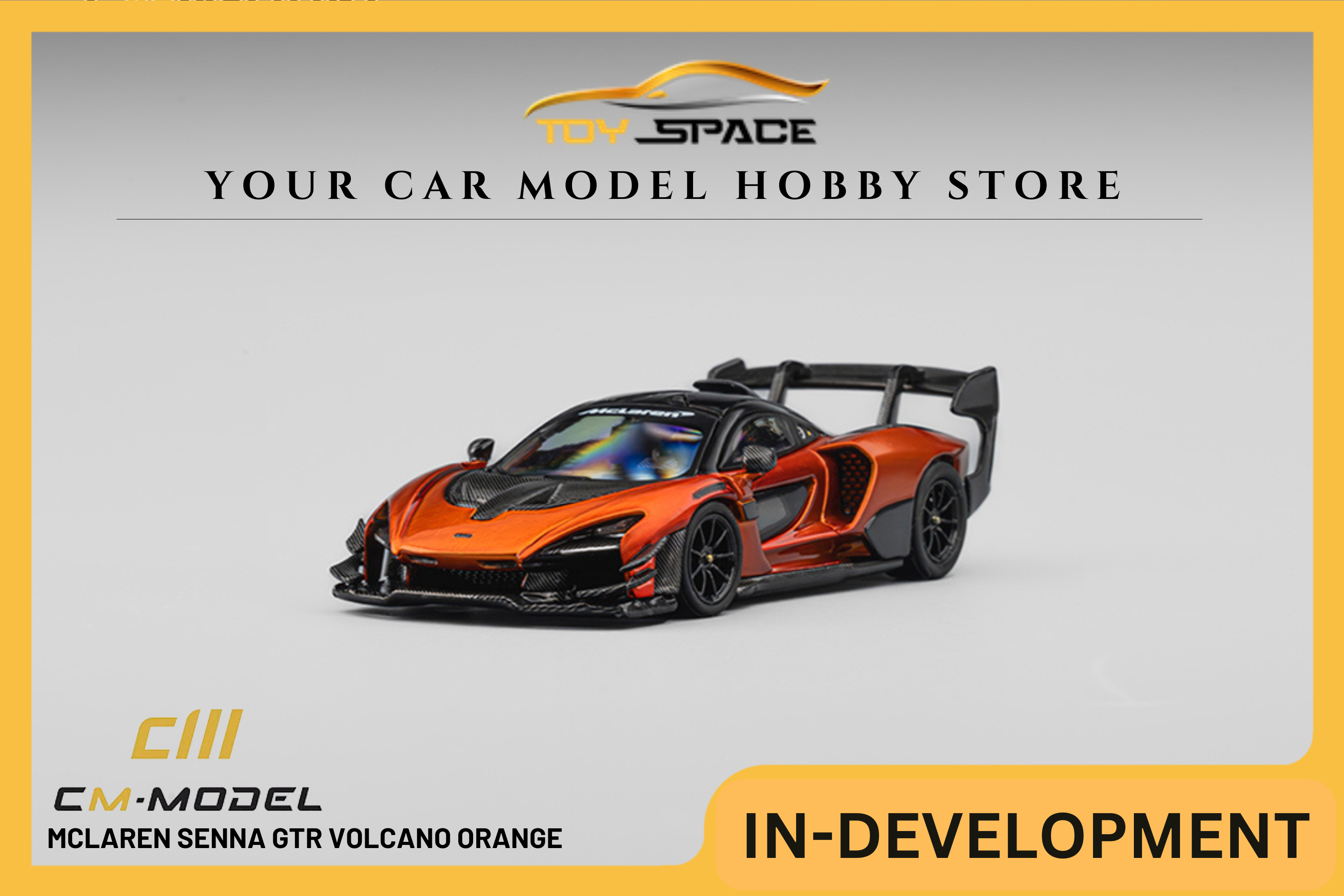 [CM MODEL] 1:64 Mclaren Senna GTR Volcano Orange