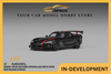 [CM MODEL] 1:64 Dodge Viper ACR (ZBII) Viper Black With Viper Red Racing Stripes - Toy Space Diecast Online Store Singapore
