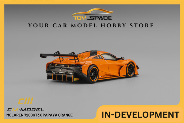 [CM MODEL] 1:64 Mclaren 720SGT3X Papaya Orange