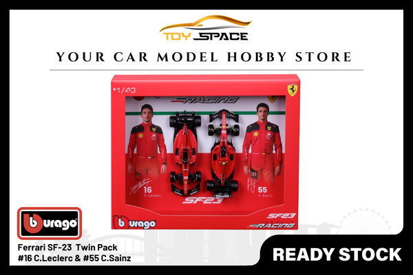 Bburago 1:43 Ferrari SF23 F1 Twin Pack Frame