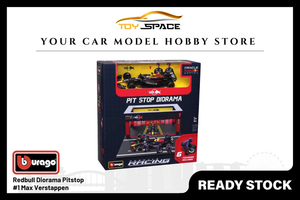 [BBURAGO] 1:43 Red Bull Diorama Pitstop Set