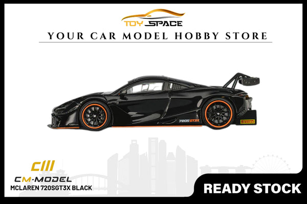 [CM MODEL] 1:64 Mclaren 720SGT3X Black
