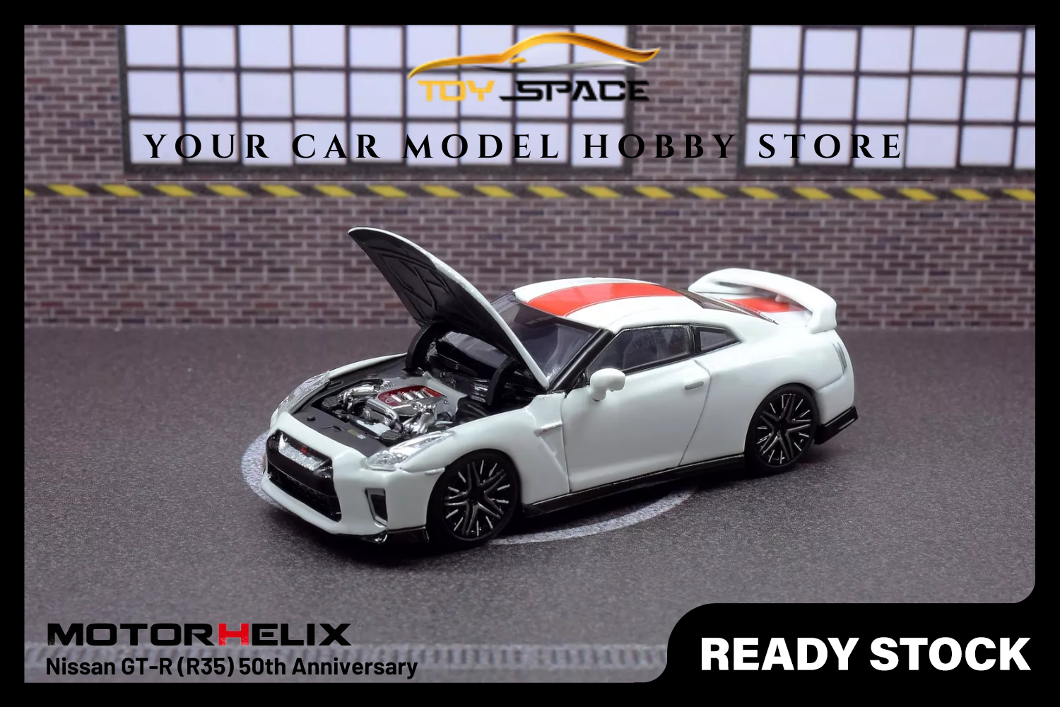 143 ハイストーリー GTR R35 50th記念車 ミニカー モーターヘリックス