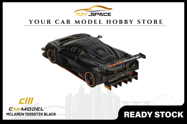 [CM MODEL] 1:64 Mclaren 720SGT3X Black