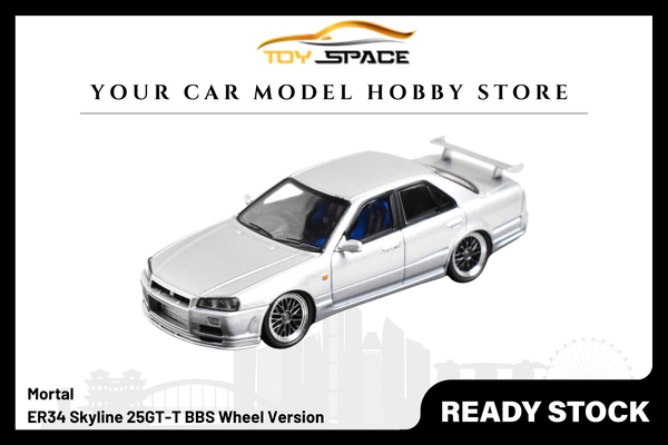 [MORTAL] 1:64 ER34 Skyline 25GT-T BBS Wheel Version