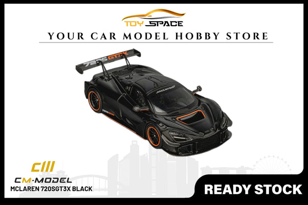 [CM MODEL] 1:64 Mclaren 720SGT3X Black