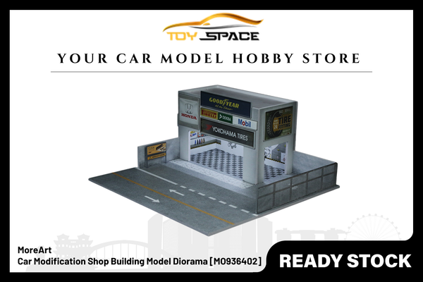 [MOREART] 1/64 Car Modification Shop Building Model Diorama