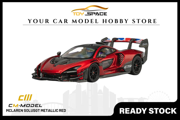 [CM MODEL] 1:64 Mclaren Senna GTR Metallic Red