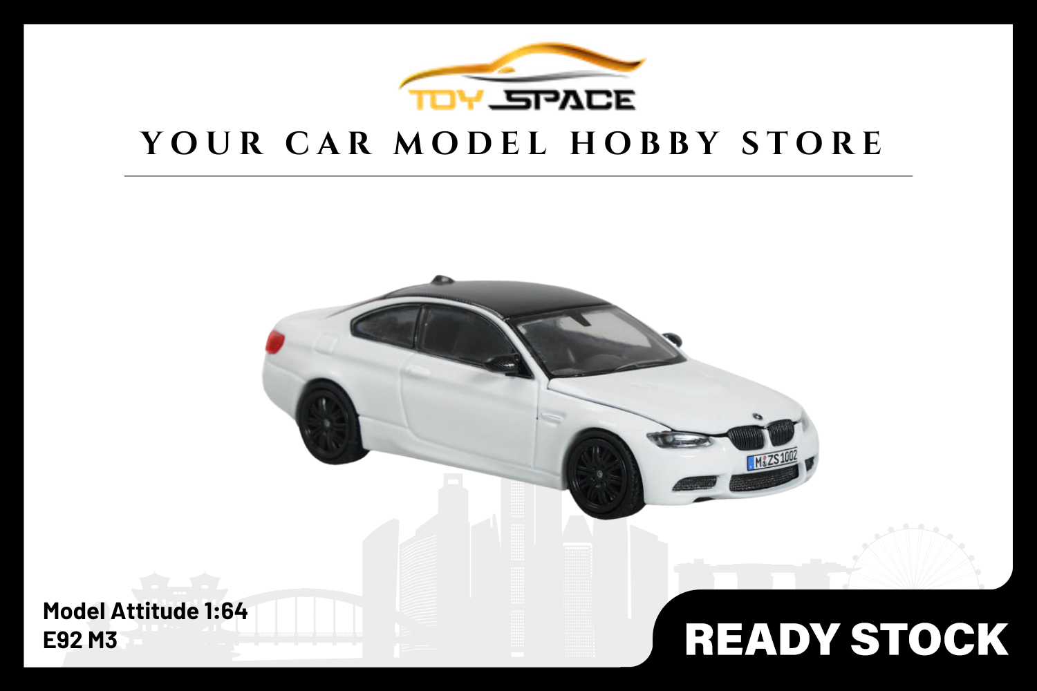 [Model Attitude] 1:64 E92 M3 - Toy Space Diecast Online Store Singapore