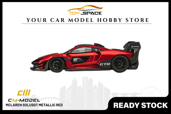 [CM MODEL] 1:64 Mclaren Senna GTR Metallic Red