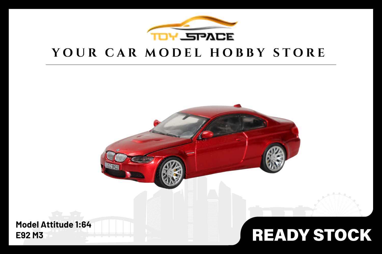 [Model Attitude] 1:64 E92 M3 - Toy Space Diecast Online Store Singapore