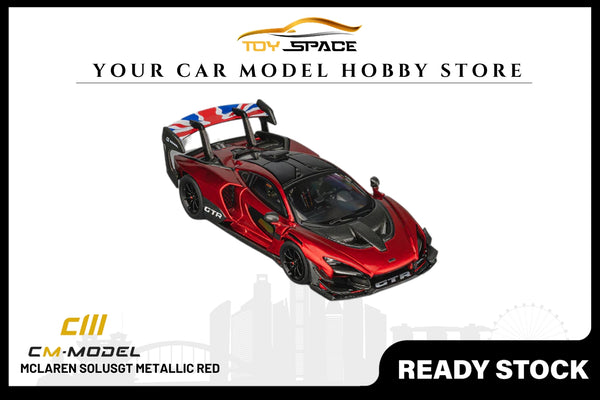 [CM MODEL] 1:64 Mclaren Senna GTR Metallic Red