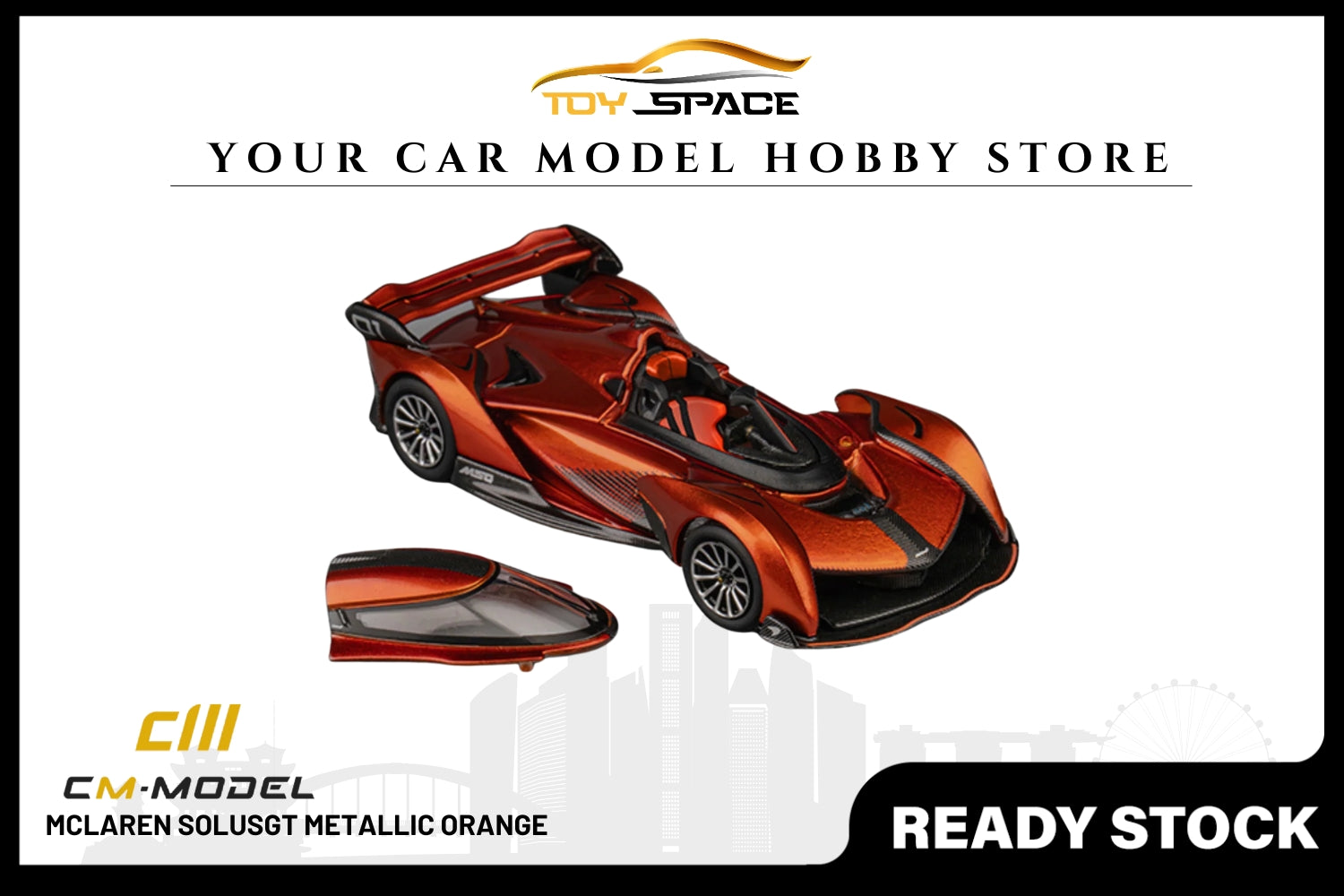 [CM MODEL] 1:64 Mclaren Solus GT Metallic Orange