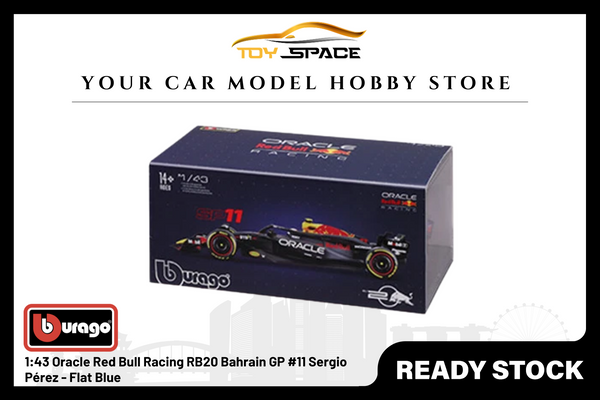 [BBURAGO] 1:43 Oracle Red Bull Racing RB20 Bahrain GP #11 Sergio Pérez - Flat Blue