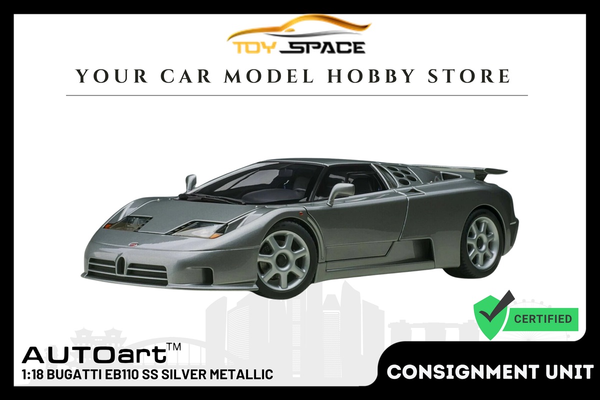[AUTOART] 1:18 Bugatti EB110 SS Silver Metallic