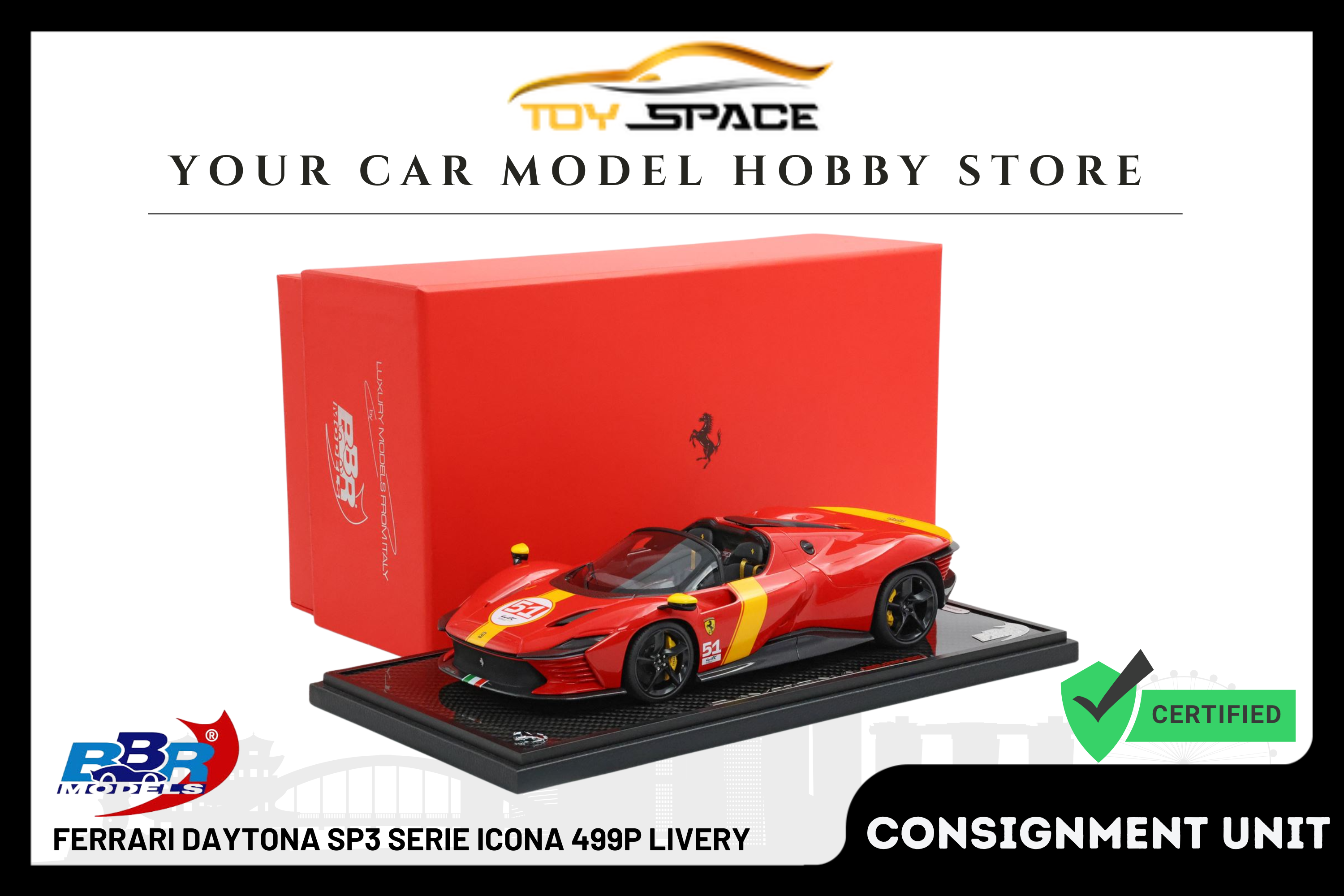[BBR MODELS] 1:12 Ferrari Daytona SP3 Serie Icona 499P Livery