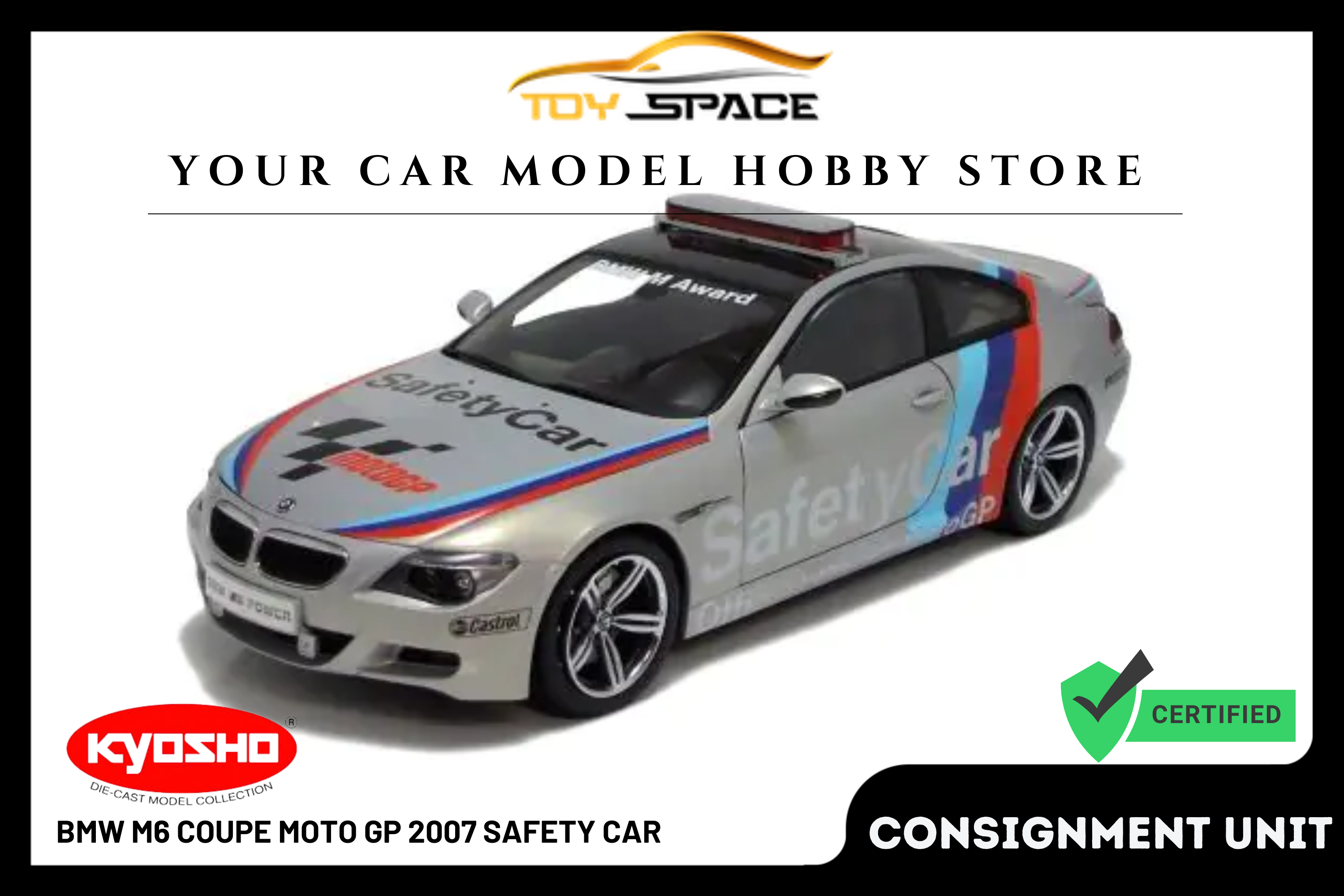 [KYOSHO] 1:18 BMW M6 Coupe Moto GP 2007 Safety Car