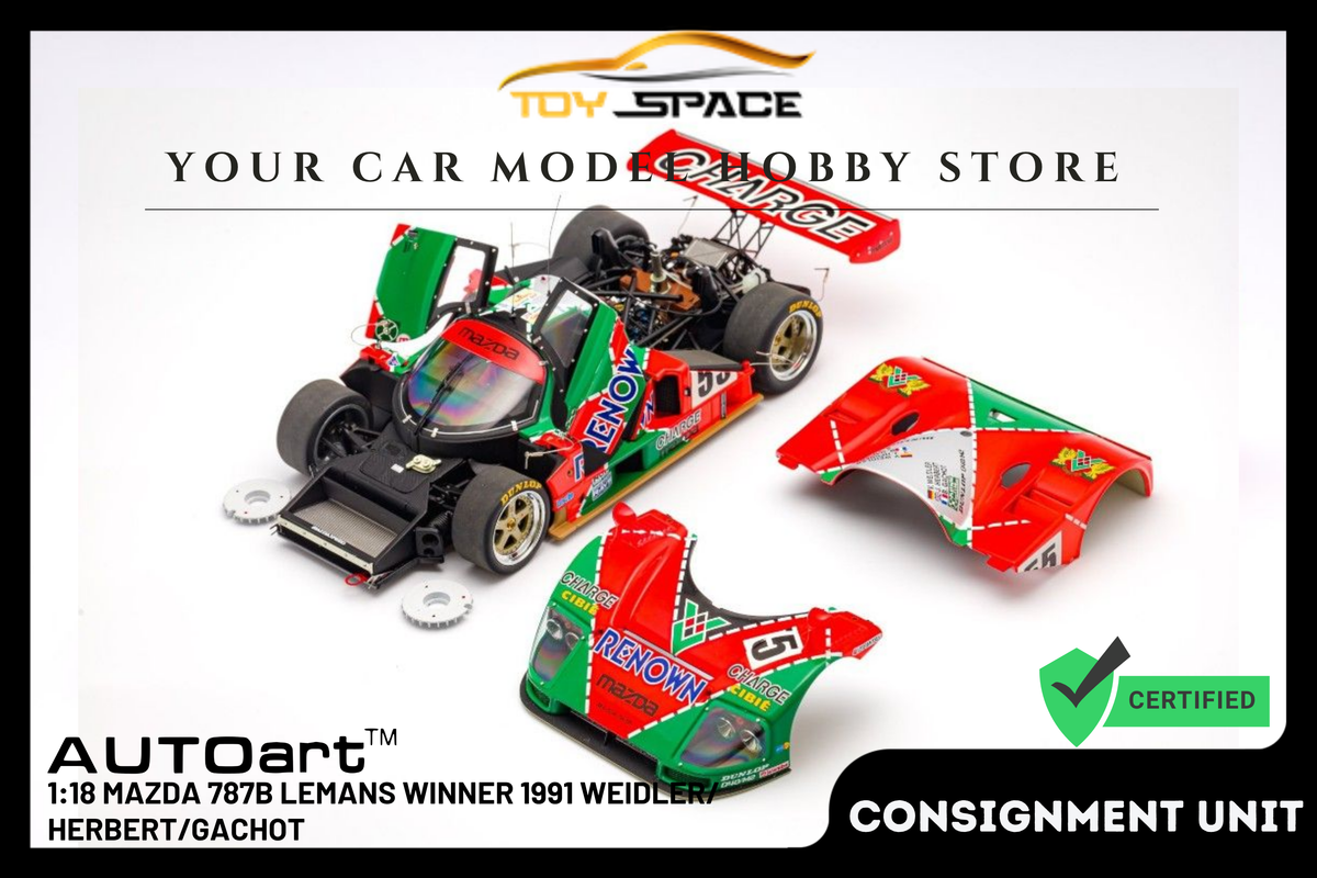 [AUTOART] 1:18 Mazda 787B Lemans Winner 1991 Weidler/Herbert/Gachot