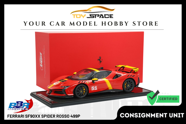 [BBR MODELS] 1:12 Ferrari SF90XX Spider Rosso 499P